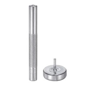 HARFINGTON Eyelet Hole Punch Die Tool 4mm 45# Steel Grommet Setter Install Tool Hollow Punch Tool Kit with Base for Fabric Clothing Crafts Bags