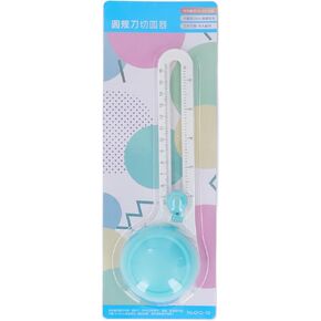 Circular Paper Cutter, 360 Degree Rotation Clear Scale Slide Anti Slip Circle Paper Trimmer with Replacement Head