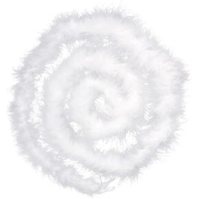 2 Yards Marabou Feather Boa for DIY Craft Sewing Clothing Trim Wedding Party Home Halloween Christmas Costume Decoration (Pink)