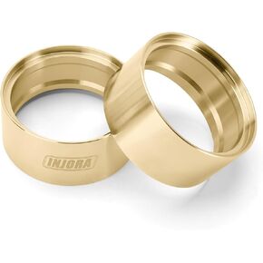 INJORA Brass Wheel Weights Inner Beadlock Rings Fit - 147g 2.2" Beadlock Wheel Rim for 1/10 RC Crawler Car Upgrade(4pcs)