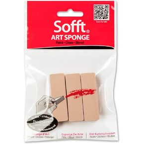 PanPastel Sofft Tool 61022 Sponge Bar Flat Pack of 3 for PanPastel Artist Painting Pastels