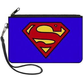 Buckle-Down Zip Wallet Superman Large Accessory, Superman, 8" x 5"
