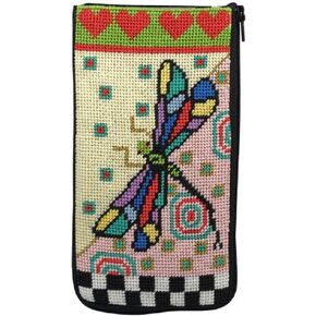 Eyeglass Case - Dragonfly - Needlepoint Kit