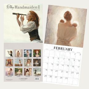 HavenLight 2024 Wall Art Calendar - "Divine Redeemer" by Del Parson, 12" x 12" Printed in Premium Archival Paper - Monthly Calendar, Inspirational Wall Decor - Jesus Poster