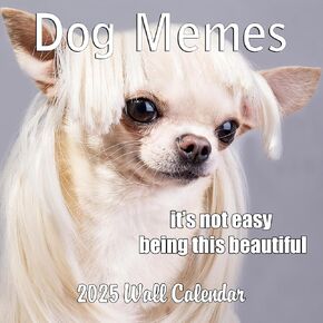 2025 Papillons Monthly Wall Calendar | 12" x 24" | Thick Sturdy Paper | Dog Calendar 2024-2025