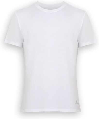 Men's T-Shirts Rayon Made from Bamboo - Modern Fit, Moisture Wicking Undershirt - Crewneck/V-Neck Tees, 3-Pack in Kuwait