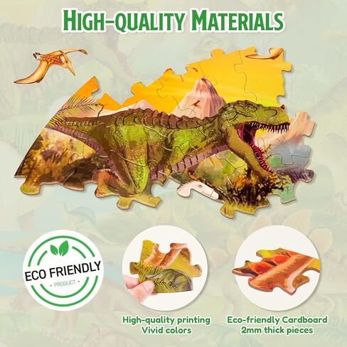 ELX 71 Piece Seaworld Jigsaw Puzzle for Kids 3+, Large Round Ocean Animal Floor Puzzle for Toddler Preschool Learning (Φ23 in) in Saudi Arabia