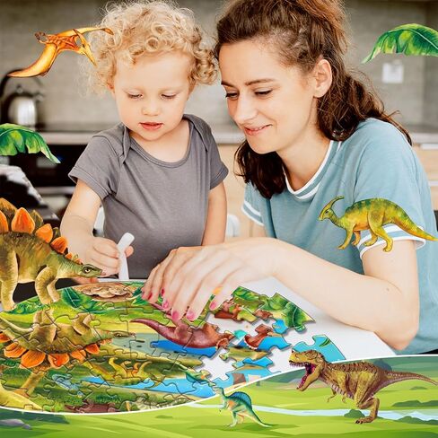 ELX 71 Piece Seaworld Jigsaw Puzzle for Kids 3+, Large Round Ocean Animal Floor Puzzle for Toddler Preschool Learning (Φ23 in) in Saudi Arabia