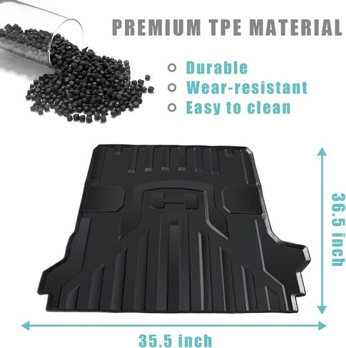 BestEvMod Compatible with Hummer EV Truck Bed Mat Liner 2022 2023 2024 Accessories Pickup Heavyweight Bed Mat All-Weather Protection in Saudi Arabia
