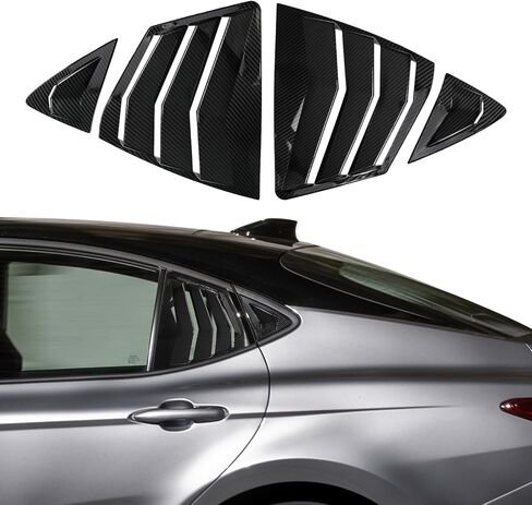 فتحة جانبية للنافذة متوافقة مع تويوتا كامري 2025 2026، غطاء فتحة تهوية كامري الخلفية، غطاء مزخرف للنافذة الرياضية المطبوعة، قطعتان من ألياف الكربون in Kuwait