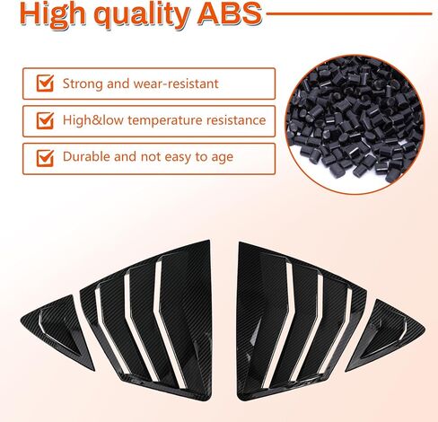 فتحة جانبية للنافذة متوافقة مع تويوتا كامري 2025 2026، غطاء فتحة تهوية كامري الخلفية، غطاء مزخرف للنافذة الرياضية المطبوعة، قطعتان من ألياف الكربون in Kuwait