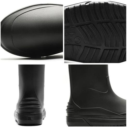 جيسي أحذية المطر للرجال منتصف الساق أحذية المطر البلاستيكية للماء الأحذية المطاطية الطين التمهيد أحذية قصيرة حديقة الأحذية للصيد في الهواء الطلق المشي لمسافات طويلة التخييم العمل in Kuwait