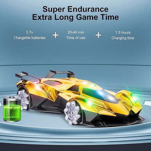 Lamborghini Remote Control Car Toy for Boys Age 8-12 , 1:12 Scale Gold Lambo Toy Car with 360°Rotating Drifts Car Colorful Lights、Spray& Musics, Speed 10-12km/h RC Race Toy Car for Boys Girls Birthday in Saudi Arabia