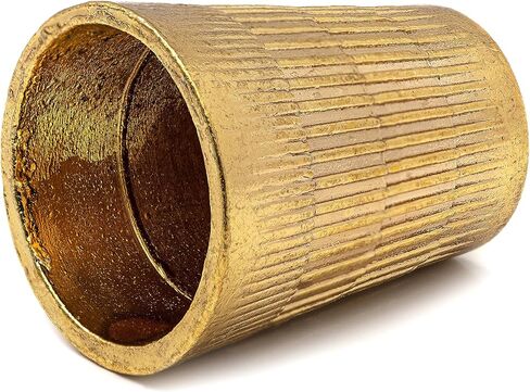 كشتبانات للخياطة اليدوية - كشتبان لخياطة اللحف اليدوية ذهبي، 6 قطع - واقي اصبع معدني للخياطة، 24 مم × 20 مم in Kuwait