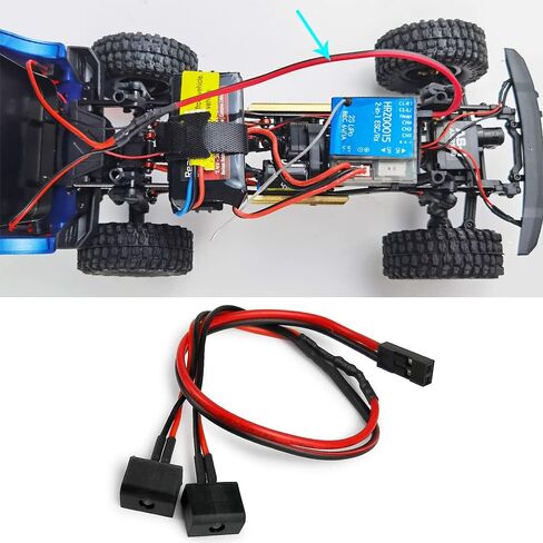 1/24th RC الضوء الخلفي الأحمر LED أضواء خلفية ترقية مصباح ل 1:24 محوري SCX24 AXI00006 برونكو مركبة يتم التحكم بها عن بُعد سيارة in Kuwait