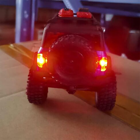 1/24th RC الضوء الخلفي الأحمر LED أضواء خلفية ترقية مصباح ل 1:24 محوري SCX24 AXI00006 برونكو مركبة يتم التحكم بها عن بُعد سيارة in Kuwait
