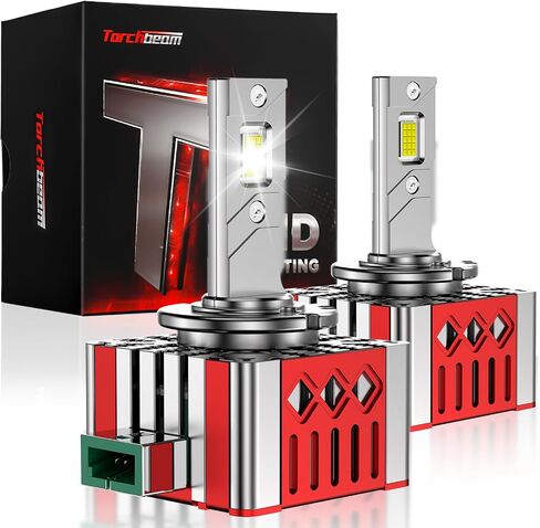 مصابيح Torchbeam D3S/D3R HID، 22000 لومن 66340 42403 42302 لمبات HID لتجميع HID، مصابيح زينون 6500K 45W، حزمة من 2 in Saudi Arabia