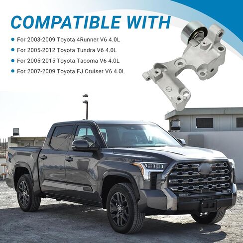 1662031013 مجموعة بكرة شد حزام المحرك المتوافقة مع 2003-2015 Toyota 4Runner Tundra Tacoma FJ Cruiser V6 4.0L استبدال #1660331040 in Saudi Arabia
