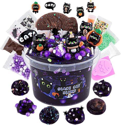 LAWOHO Christmas Stocking Stuffers for Kids, 4 Pack Christmas Slime Balls with Butter Slime & Xmas Add-ins, Slime kit for Girls & Boys Kids Stocking Stuffers, Xmas Gifts for 4 5 6 7 8 9 10+ Year Old in Kuwait