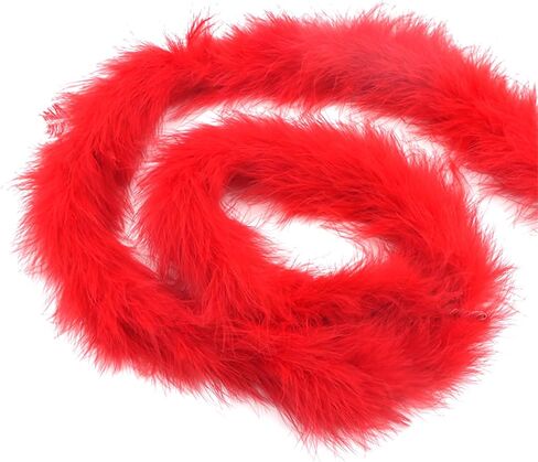 2 Yards Marabou Feather Boa for DIY Craft Sewing Clothing Trim Wedding Party Home Halloween Christmas Costume Decoration (Pink) in Saudi Arabia