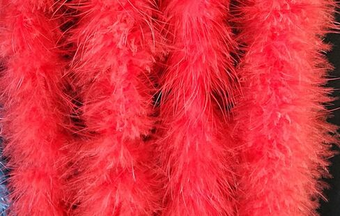 2 Yards Marabou Feather Boa for DIY Craft Sewing Clothing Trim Wedding Party Home Halloween Christmas Costume Decoration (Pink) in Saudi Arabia