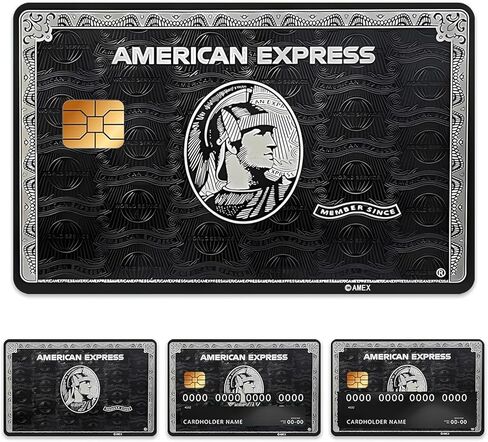 Credit Card Skin, 4PCs American Express Debit Card Skin, Personalized Debit Credit Card Sticker, Waterproof Scratchproof Anti-Wrinkling No Bubble Slim Removeable Credit Card Sticker in Saudi Arabia