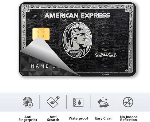 Credit Card Skin, 4PCs American Express Debit Card Skin, Personalized Debit Credit Card Sticker, Waterproof Scratchproof Anti-Wrinkling No Bubble Slim Removeable Credit Card Sticker in Saudi Arabia