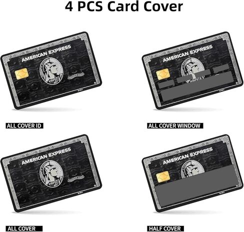 Credit Card Skin, 4PCs American Express Debit Card Skin, Personalized Debit Credit Card Sticker, Waterproof Scratchproof Anti-Wrinkling No Bubble Slim Removeable Credit Card Sticker in Saudi Arabia