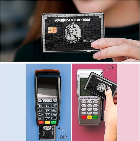 Credit Card Skin, 4PCs American Express Debit Card Skin, Personalized Debit Credit Card Sticker, Waterproof Scratchproof Anti-Wrinkling No Bubble Slim Removeable Credit Card Sticker in Saudi Arabia