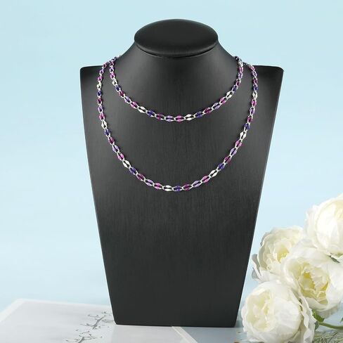 YOUBEIYEE 2 Meters Silver Plated Jewelry Making Chains Bulk Mixed Color Enamel Chain Handmade Women Necklace Bracelet DIY Jewelry Supplies Findings in Saudi Arabia