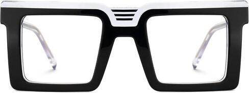 Zeelool Blue Light Blocking Glasses for Men Women, Square Glasses Frame Eyeglasses with Non-prescription Clear Lens JGA924025 in Saudi Arabia
