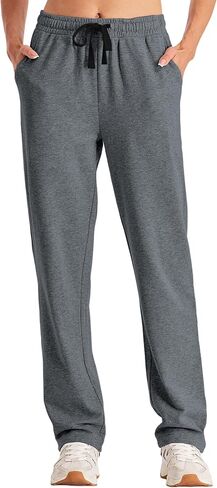 Future Flow Yoga Sweatpants Women Wide Leg Lounge Pants with Pockets Cotton Leisure Pajama in Saudi Arabia