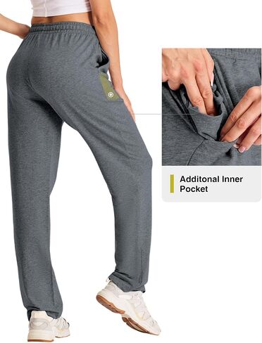 Future Flow Yoga Sweatpants Women Wide Leg Lounge Pants with Pockets Cotton Leisure Pajama in Saudi Arabia