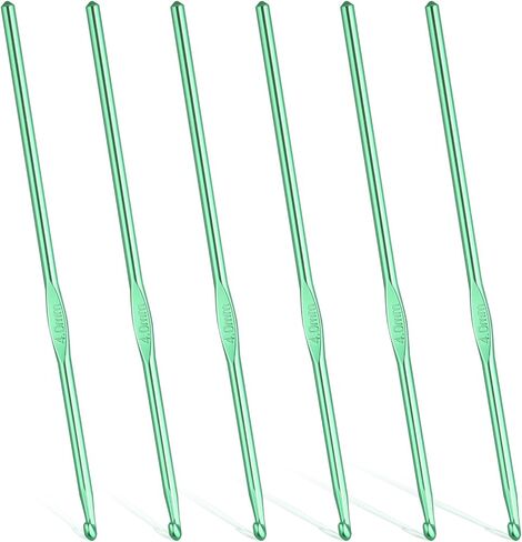6 PCS 4mm Crochet Hooks, Aluminum Crochet Needles, US Size G/6 Knitting Needles Bulk, Small Crochet Hooks Set for Beginners and DIY Crocheting Yarn Craft in Saudi Arabia