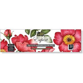 لوحة ألوان مائية من Zen Sangam A6 Artists' Expert 300GSM 60% قطن مضغوطة على البارد - 24 ورقة (48 صفحة) - ورق ألوان مائية - كتاب ألوان مائية (مناظر طبيعية A6) in Kuwait