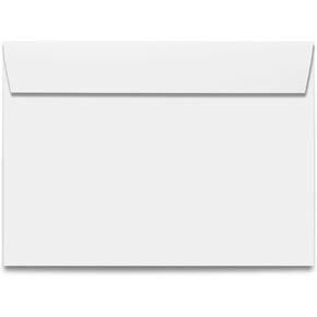 9x12 White Envelopes - 100 Pack - 9" x 12" Booklet Envelopes - Made from 28lb White Wove Paper - Features Gummed Booklet Flap - For Flat mailing Catalogs, Magazines, Documents