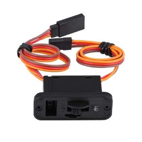 RC Airplane Switch, Heavy Duty LED RC Switch, RC JR On Off Switch, Airplane Model Switch Connectors, Accessory for Receiver
