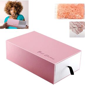 Odrma Surprise Gift Box, Prank Box with Shredded Paper Fill and Card for Mother's Day, Groomsman Proposal Box, Wedding, Christmas, Halloween, Birthday Gift Packging Graduations, Bridesmaids Gifts (Gold)