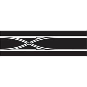Scalextric C7036 Digital Track Straight Lane Change 20.5 inches , Black, Large