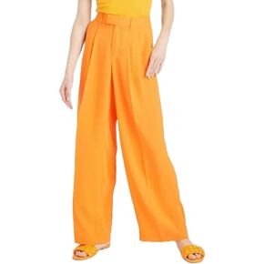 A New Day Women's High-Rise Wide Leg Fluid Pants (Orange, 2 Long)