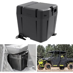 Under Seat Dry Storage Box for Polaris Ranger XP 1000 18-23, UTV Under Seat Dual Bin Storage Box Dry Box for Polaris Ranger XP 1000/Crew XP 1000 2018-2023 Accessories (Replace #2882910)