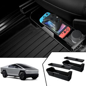 Front Underseat Storage Box for Tesla Cybertruck 2024, Hidden Tray Under Seat Bin for Cybertruck Accessories, Non-slip, ABS