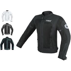 CUBER MOTORCYCLE BREATHABLE MESH JACKET MENS WITH CE ARMOR BIKERS RACING GEAR, SUMMER MOTORBIKE PROTECTIVE JACKET in Kuwait