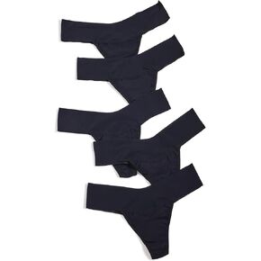 hanky panky Women's Breathe Natural Thong 5 Pack