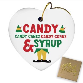 Christmas Vacation Ornament Christmas Vacation Decorations Xmas Holiday Decor Christmas Vacation Movie Decor Xmas Vacation Decorations Heart Ceramic Hanging Ornaments
