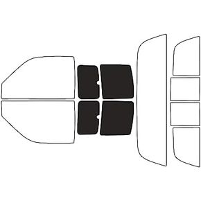 Rvinyl Window Tint Kit Compatible with Dodge Ram 1994-2001 - Complete Precut Kit - 5%