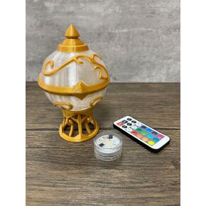 MunnyGrubbers - Pal Sphere with LED Lights and Stand - Pal World Style Decor - Palsphere - No Paint Odorless - Plastic Orb - Desk Decor - Novelty Gift - (PWPS-LED)