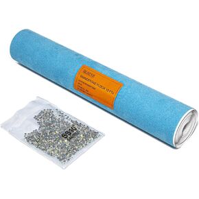 Rhinestone Flock in Roll 12"x 15Feet for Rhinestone Template Stencil Rhinestone Flock for Hotfix Rhinestones and Vinyl Cutting Machine
