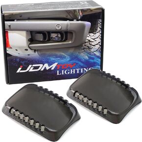 iJDMTOY 2pc 2500K Selective Yellow Colored LED Pod Fog Light Shield Cover Lenses, Compatible With Ford 2021-up F-150 Raptor, 2022-up Bronco Raptor