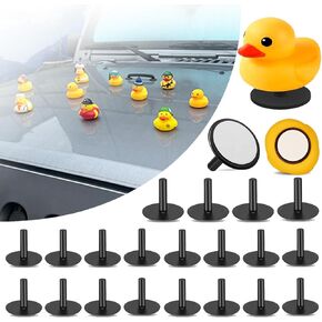 20PCS Duck Holder,Flock Locker Rubber Ducks Mount for Jeep,Duck Plug for Jeep Dash,Plastic Duck Holder is the Best present for Duck Enthusiast,Car Plastic Duck Plug,Black（Not Include Rubber Ducks)